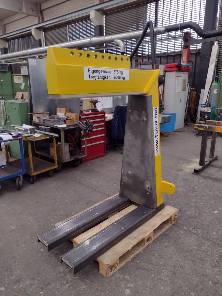 Ladegabel Heisseinsatz 1000 °C Tragfähigkeit 6000 kg