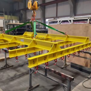 Vielfach-Rahmentraverse starr, Tragfähigkeit 8000 kg, 4500 x 2300 mm, 4 strang-Gehänge zum Kran